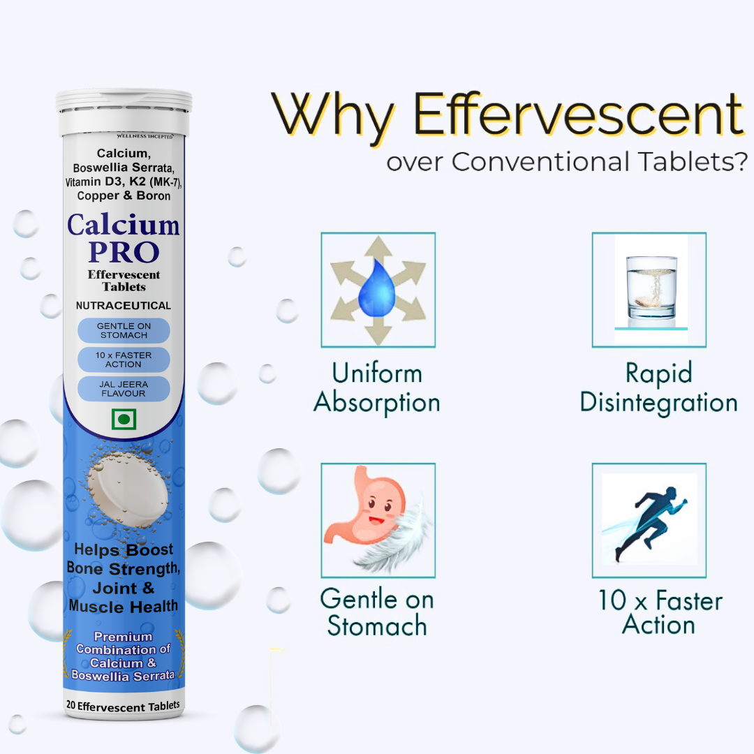 Calcium PRO Effervescent Tablets with Calcium 500mg for Bone Health & Joint Support - Image 7