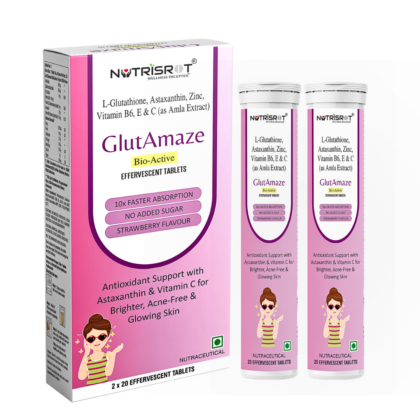 GlutAmaze - Glutathione Effervescent Tablets For Skin Glow